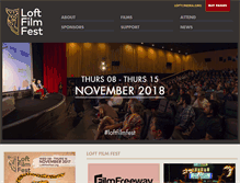 Tablet Screenshot of loftfilmfest.org